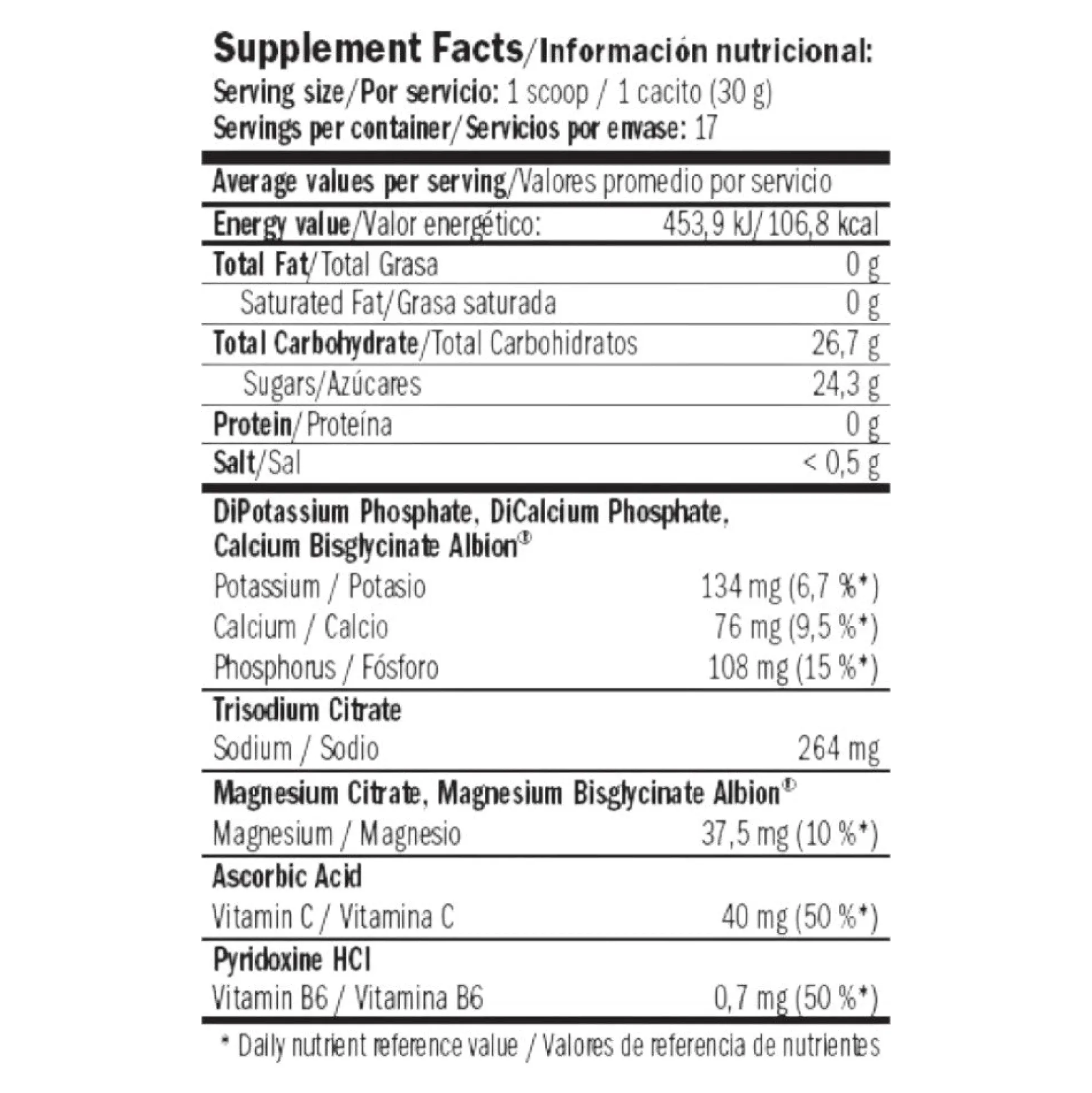 Isolyte Energy Sport Drink - 510g - Frambuesa - Hidratación - Amix Nutrition