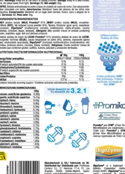 Isopro Cfm - 2kg - Chocolate Con Leche - Proteína De Aislado De Suero Isolate - Quamtrax