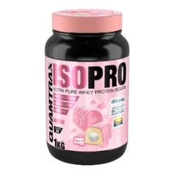 Isopro Cfm - 1kg - Pantera Rosa - Pastelito De Fresa - Proteína De Aislado De Suero Isolate - Quamtrax