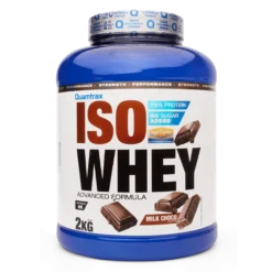 Isowhey - 2kg - Chocolate Con Leche - Proteína De Aislado De Suero Isolate - Quamtrax