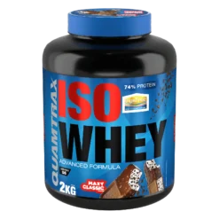 Isowhey - 2kg - Cookies & Cream - Proteína De Aislado De Suero Isolate - Quamtrax
