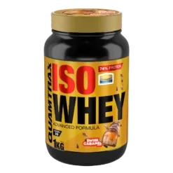 Isowhey - 1kg - Galleta Con Caramelo Crujiente - Proteína De Aislado De Suero Isolate - Quamtrax