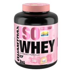 Isowhey - 2kg - Pantera Rosa - Pastelito De Fresa - Proteína De Aislado De Suero Isolate - Quamtrax