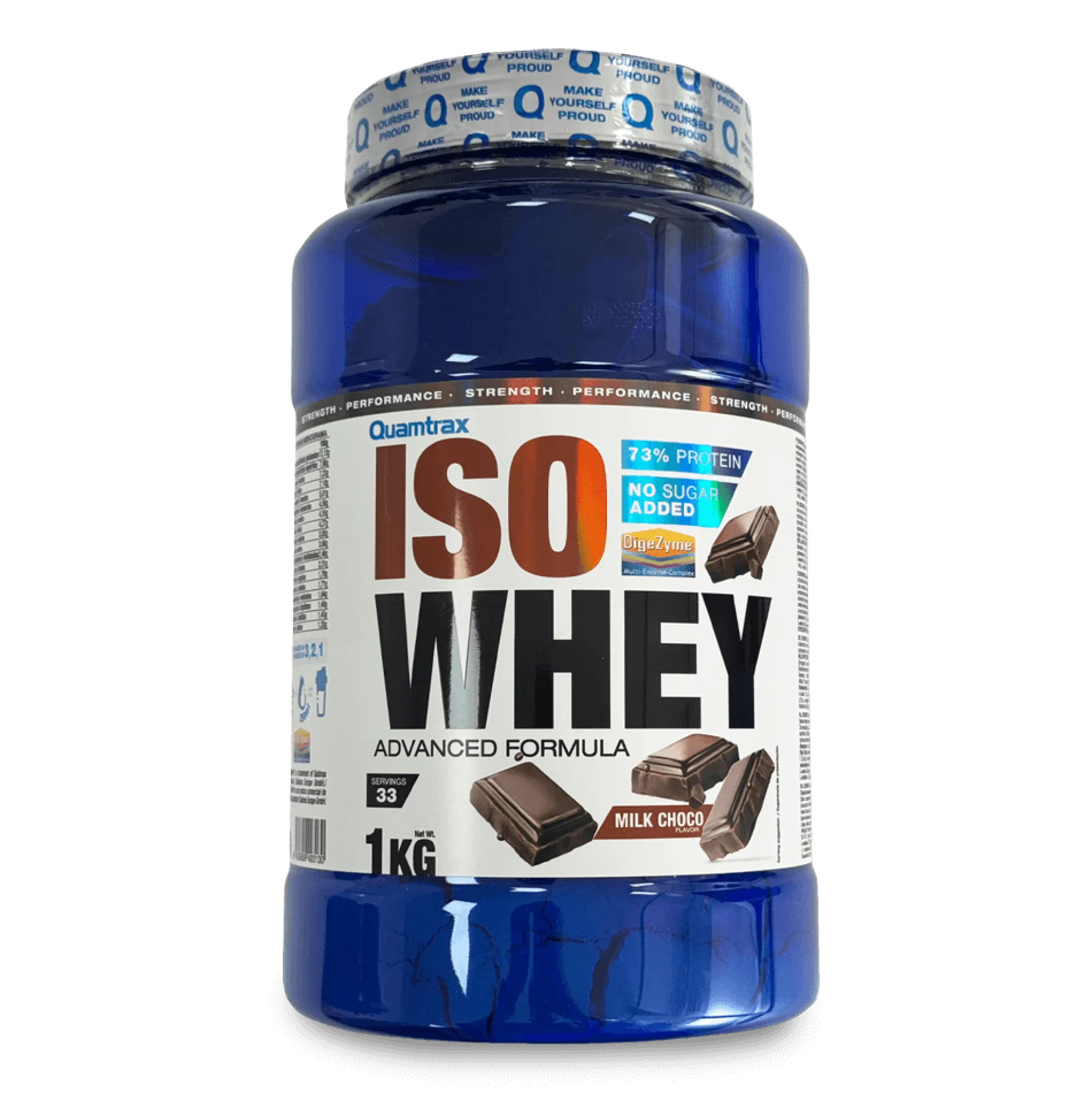 Isowhey - 1kg - Platano - Proteína De Aislado De Suero Isolate - Quamtrax