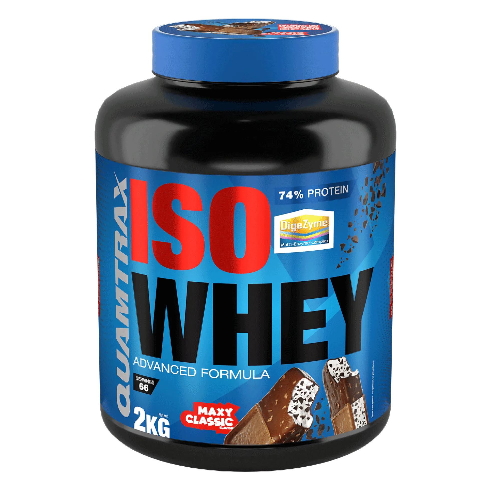 Isowhey - 2kg - Sandwich De Helado - Proteína De Aislado De Suero Isolate - Quamtrax