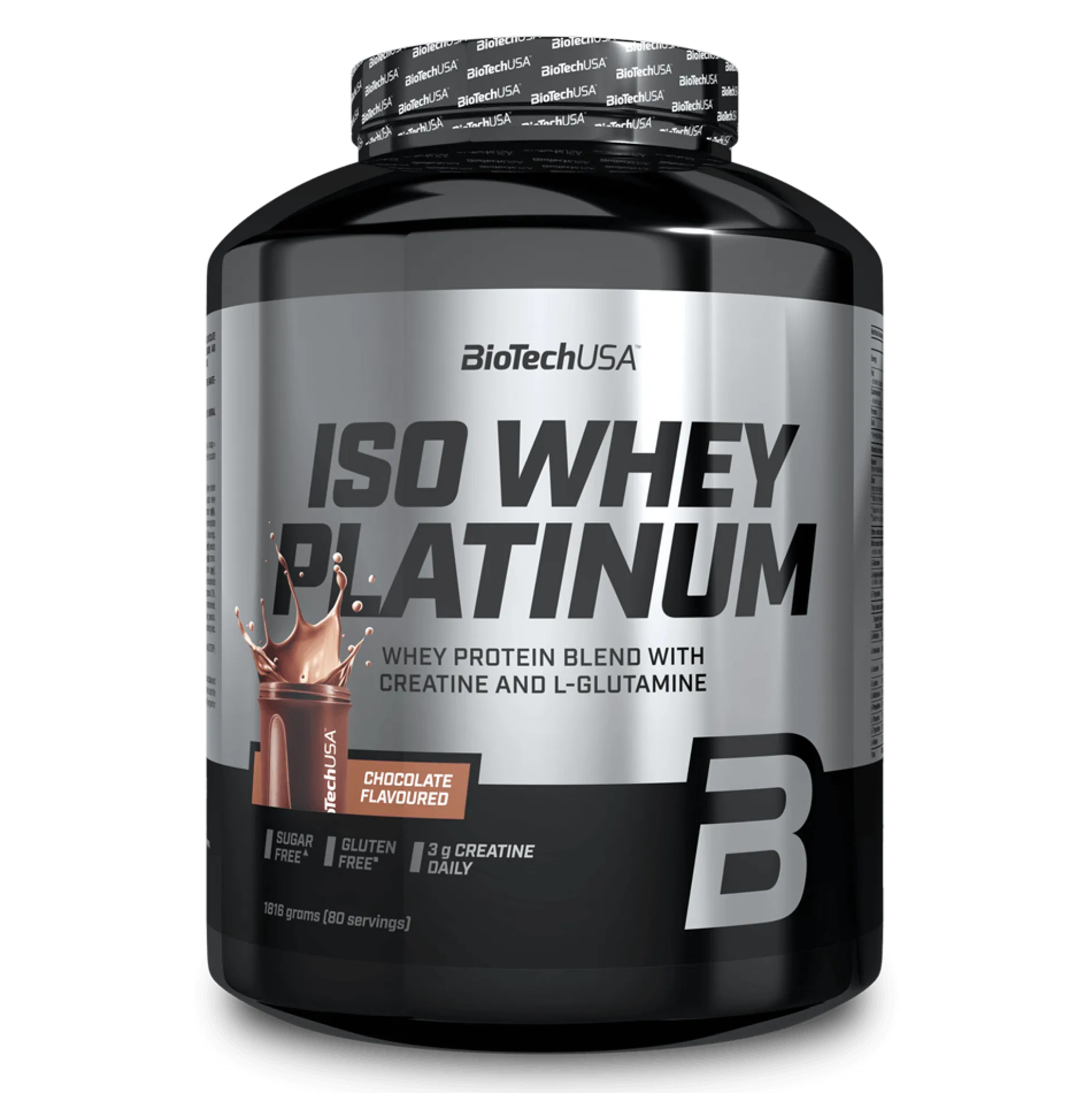 Iso Whey Platinum - 1816g - Chocolate - Proteína De Aislado De Suero Isolate - Biotech Usa