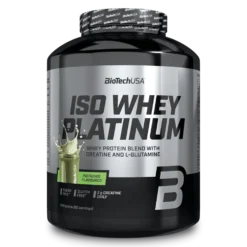 Iso Whey Platinum - 1816g - Pistacho - Proteína De Aislado De Suero Isolate - Biotech Usa