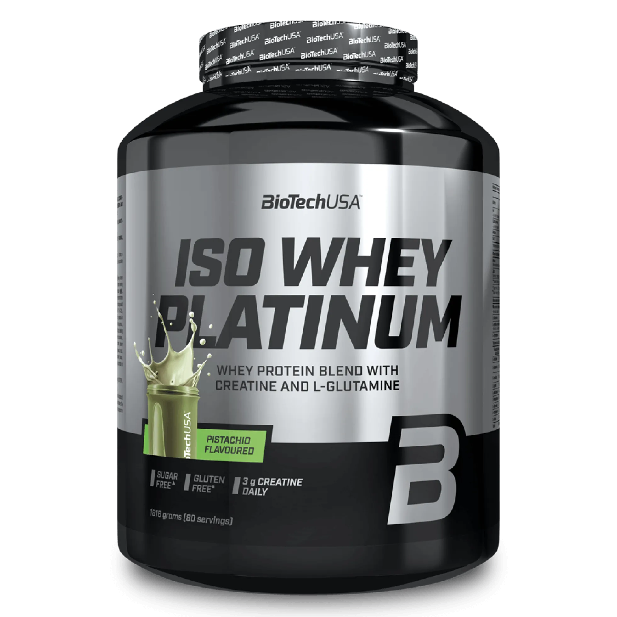Iso Whey Platinum - 1816g - Pistacho - Proteína De Aislado De Suero Isolate - Biotech Usa