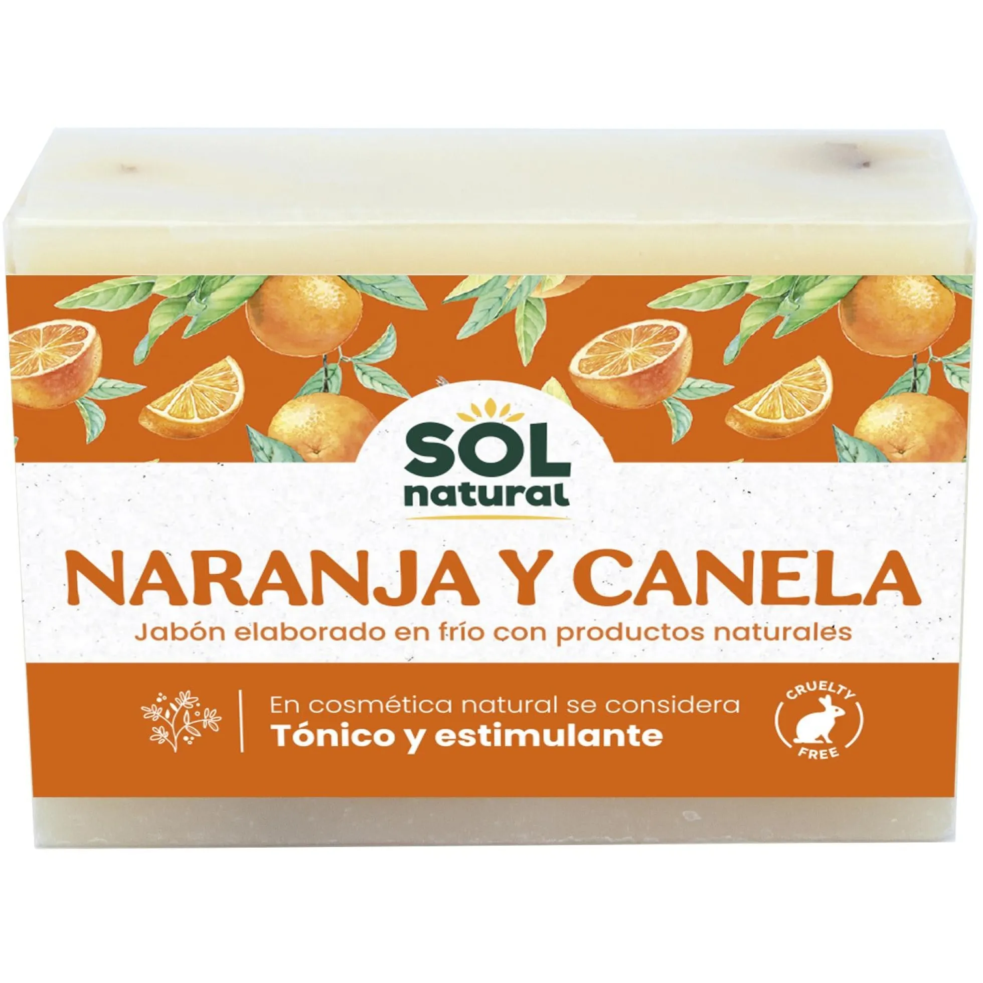 Jabón de Canela y Naranja Sol natural 100g