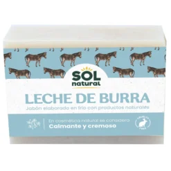 Jabón de leche de burra Sol natural 100g