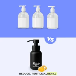 Jabón de manos botella negra +1 refill Lotus Flopp 250ml