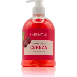 Jabón de Manos de Cereza Labnatur 500 ml | Aroma Dulcey Afrutado | Limpieza Suave | Uso Diario | Vegano