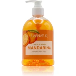 Jabón de Manos de Mandarina Labnatur 500 ml | Aroma Cítrico y Afrutado | Limpieza Refrescante | Uso Diario | Vegano