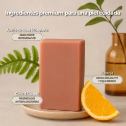 Jabón de Rosa Mosqueta 100 g | Limpieza Suave para Rostro y Cuerpo