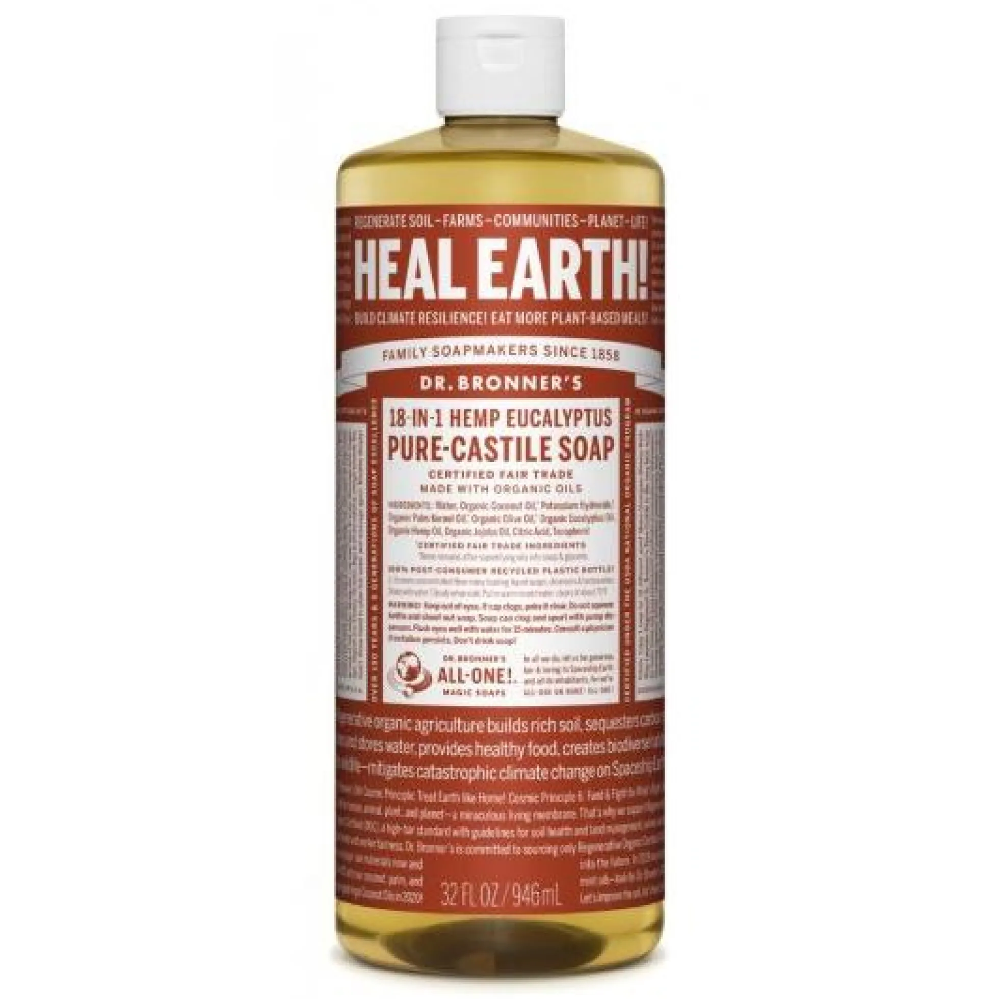 Jabón líquido Eucalipto Dr. Bronners 945 ml
