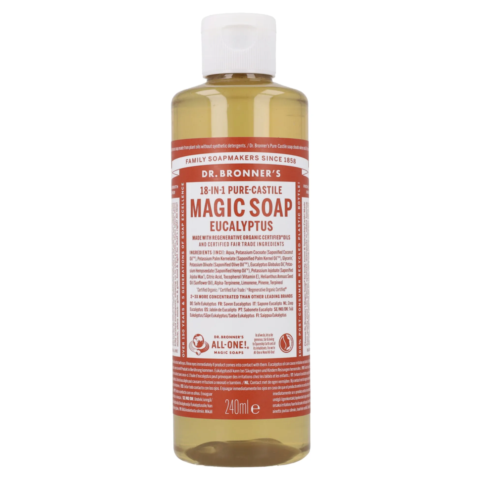 Jabón líquido Eucalipto Dr.Bronner's 240 ml
