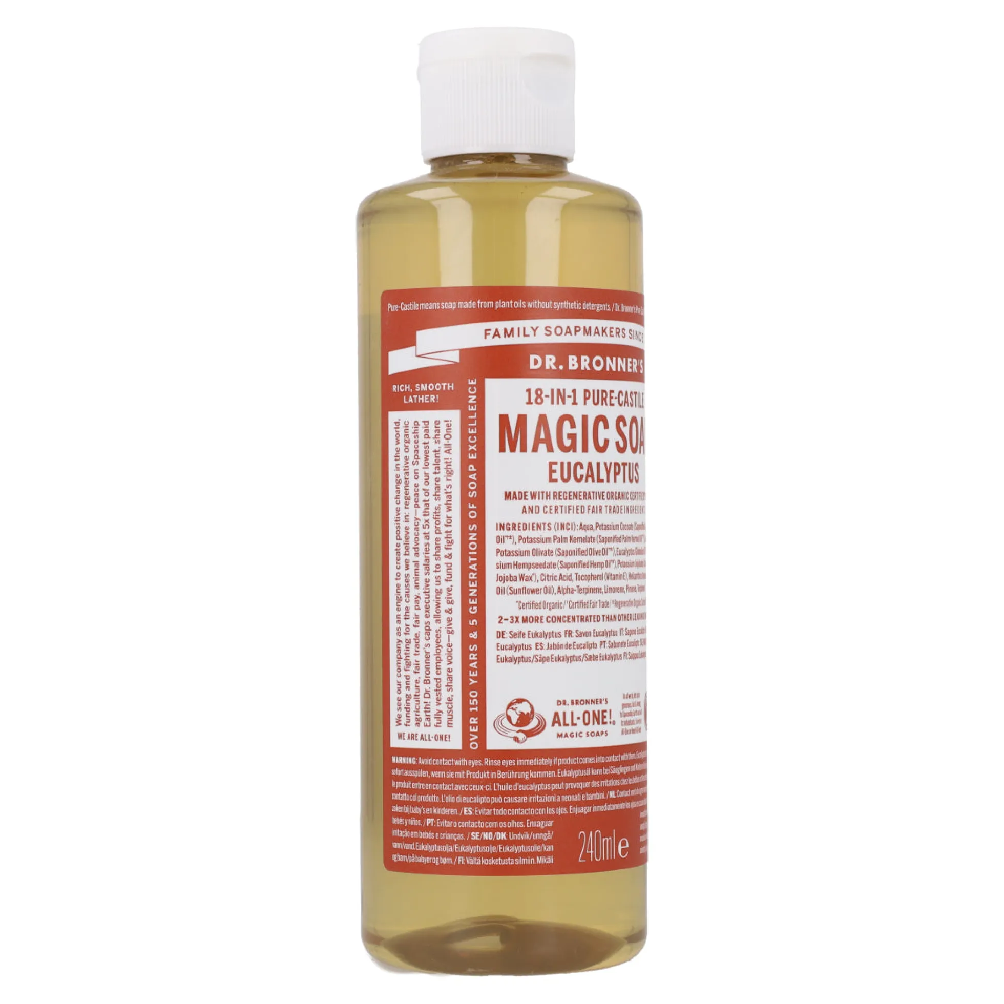 Jabón líquido Eucalipto Dr.Bronner's 240 ml