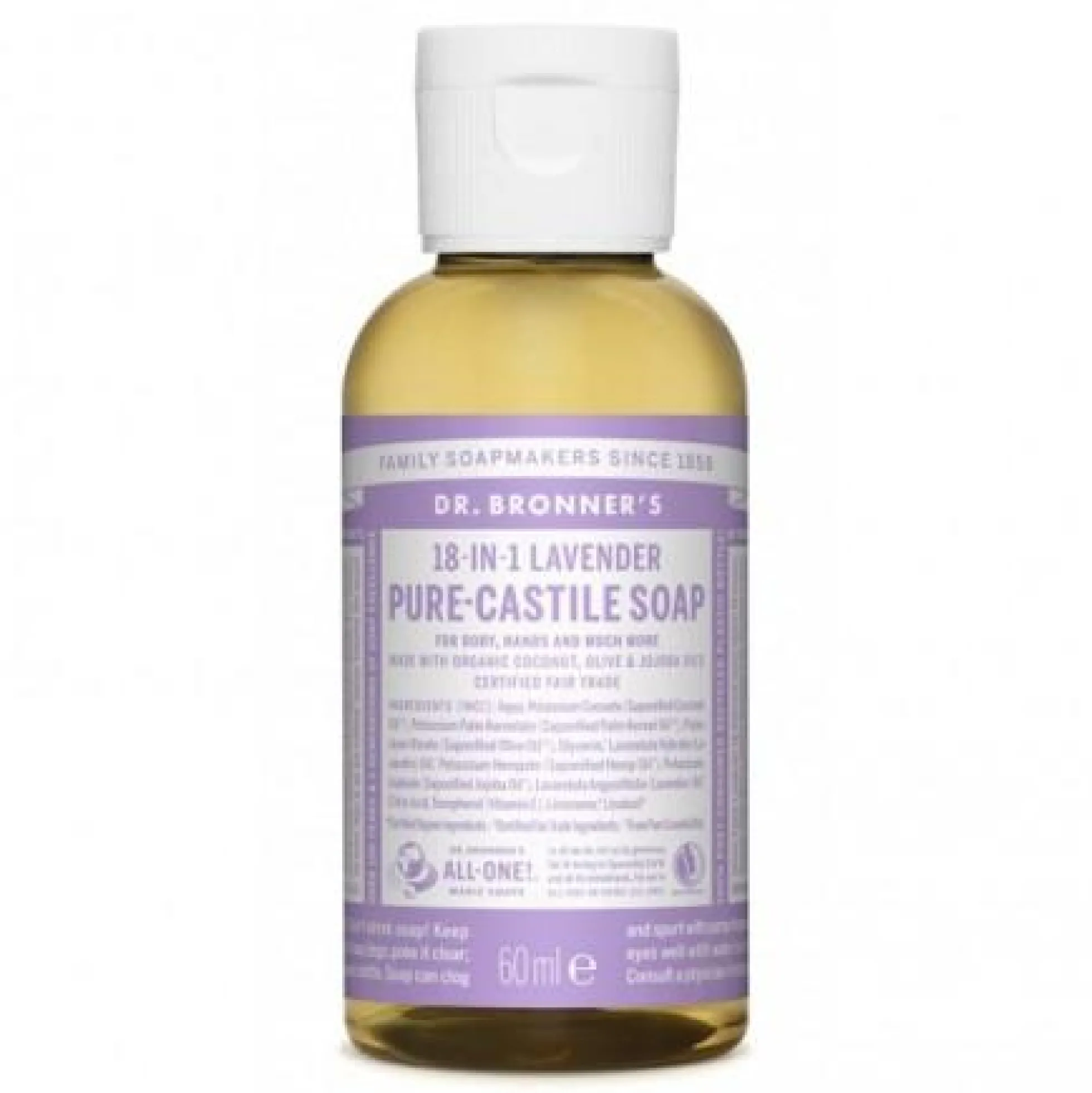 Jabón líquido Lavanda Dr. Bronners 60 ml