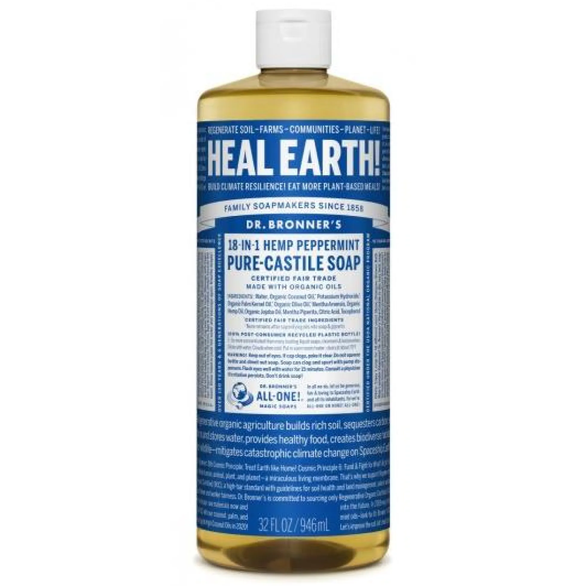 Jabón líquido Menta Dr. Bronners945 ml