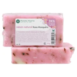Jabón natural a base de aceite de oliva y rosa mosqueta Planeta Huerto 100 g