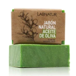 Jabón Natural Aceite de Oliva Labnatur 100 g | Hidrata y Protege | Piel Seca y Sensible | Vegano