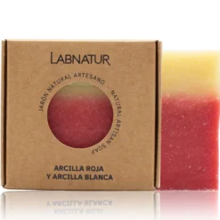 Jabón Natural Artesano de Arcilla Labnatur 100 g | Purifica y Regula el Sebo | Piel Mixta o Grasa | Vegano