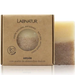 Jabón Natural Artesano de Argán Labnatur 100 g | Nutre y Mejora la Elasticidad | Piel Seca o Madura | Vegano