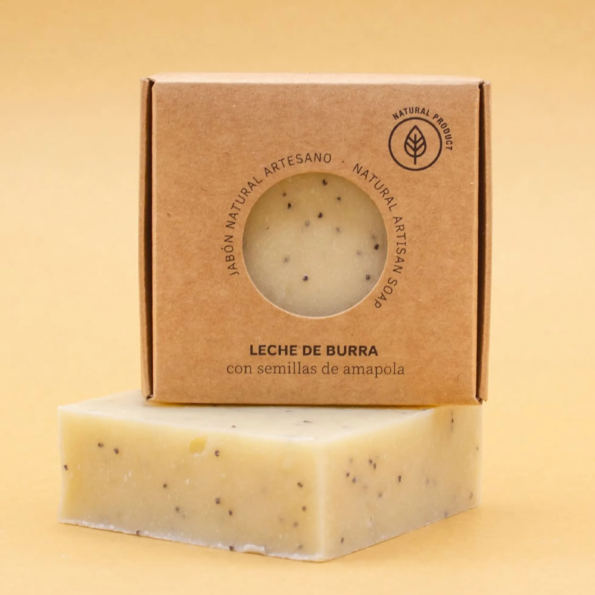 Jabón Natural Artesano de Leche de Burra Labnatur 100 g | Nutre y Regenera | Piel Seca y Madura | Vegano