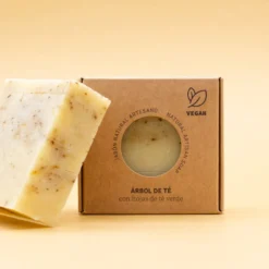 Jabón Natural Artesano de Árbol de Té Labnatur 100 g | Purifica y Regula el Sebo | Piel Mixta o Grasa | Vegano