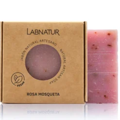 Jabón Natural Artesano de Rosa Mosqueta Labnatur 100 g | Regenera y Suaviza | Piel con Marcas | Vegano