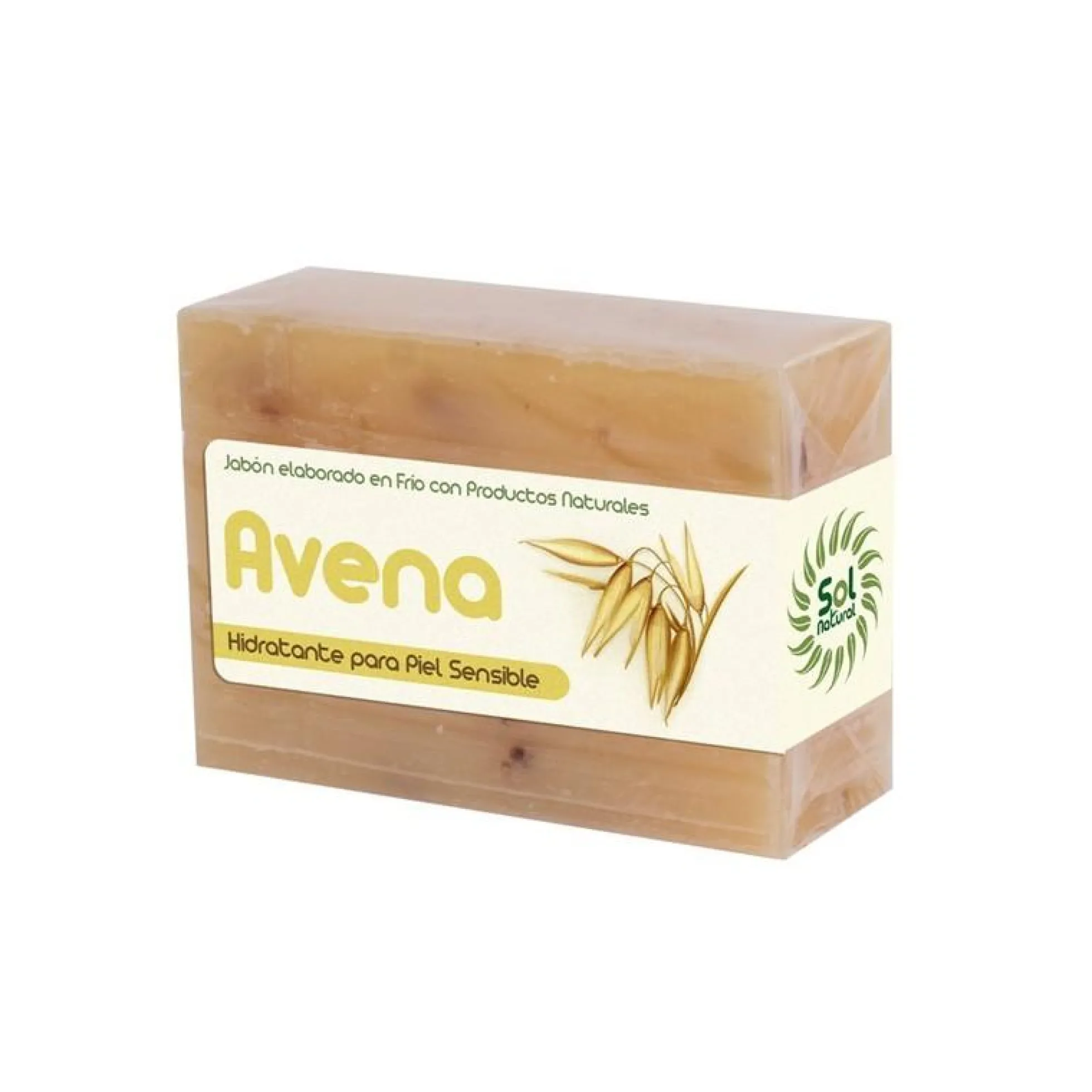 Jabón natural de avena Sol Natural 100 g