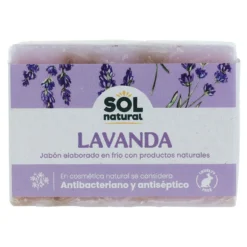 Jabón natural de lavanda Sol Natural 100 g