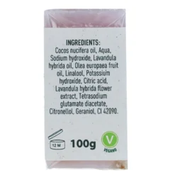 Jabón natural de lavanda Sol Natural 100 g