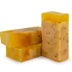 Jabón Natural Limón 90g En Bolsa Regalo De Yute - Piel Grasa, Previene El Acné Y Puntos Negros - Aclara Las Manchas