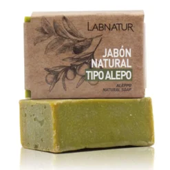 Jabón Natural Tipo Alepo Labnatur 100 g | Nutre y Purifica | Piel Sensible o Mixta | Vegano