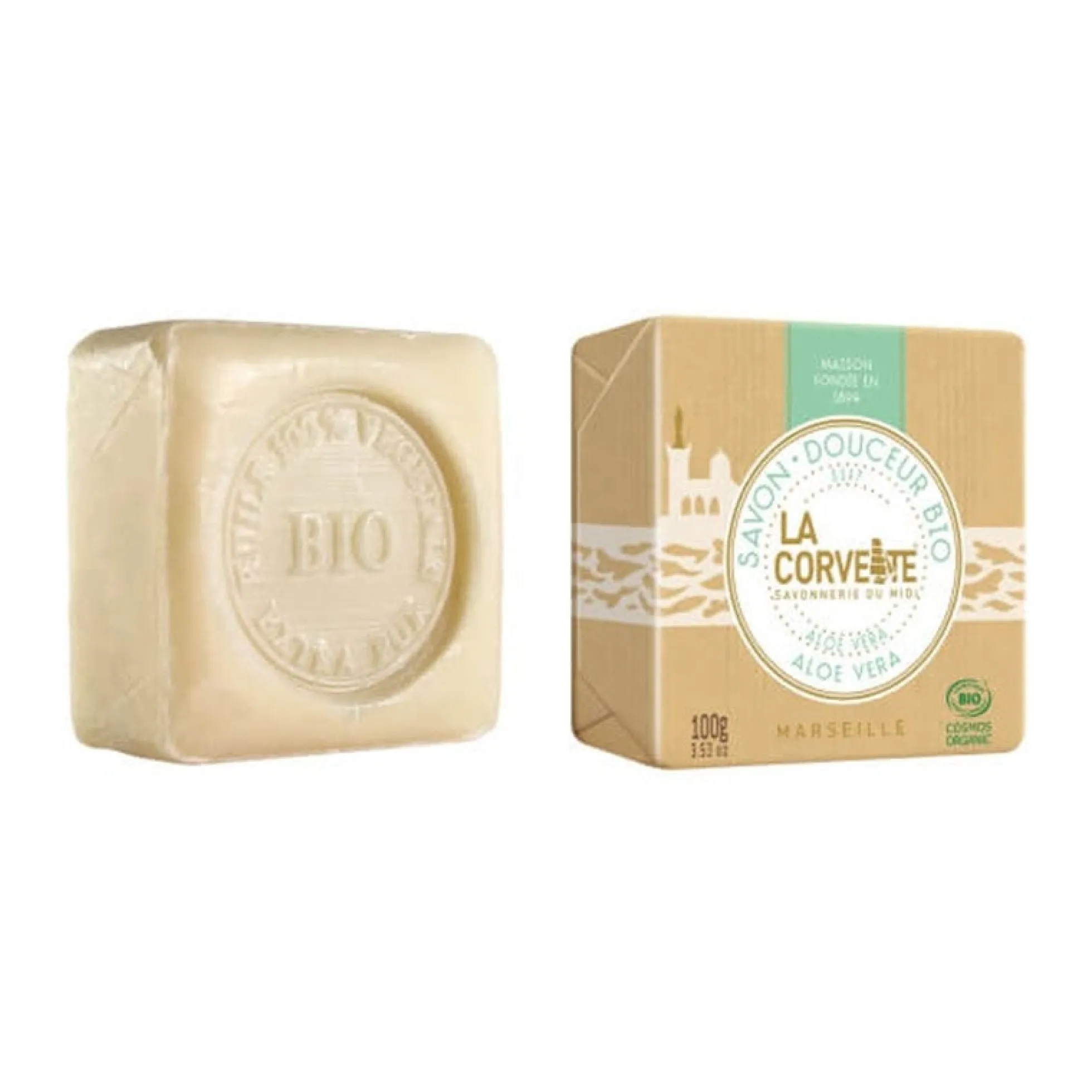 Jabón pastilla aloe vera La Corvette 300 ml