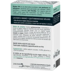Jabón pastilla coco Biobel 0% 240g