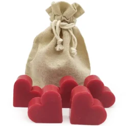 50 Jabones Aromáticos Con Forma De Corazón - Detalle Para Invitados De Eventos - Jabón Glicerina Con Aroma A Frambuesa