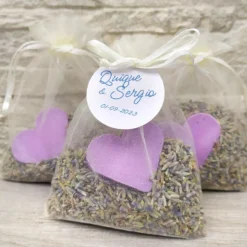 100 Jabones Aromáticos Con Forma De Corazón - Detalle Para Invitados De Eventos - Jabón Glicerina Con Aroma A Lavanda