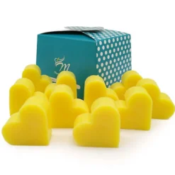 12 Jabones Aromáticos Con Forma De Corazón - Detalle Para Invitados De Eventos. Jabón Glicerina Aroma Pomelo