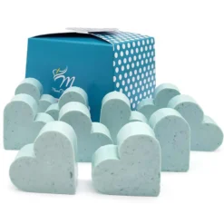 100 Jabones Aromáticos Con Forma De Corazón. Detalle Para Invitados De Eventos. Jabón Glicerina Con Aroma A Flor De Loto