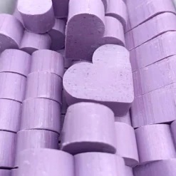 25 Jabones Aromáticos Con Forma De Corazón - Detalle Para Invitados De Eventos - Jabón Glicerina Con Aroma A Lavanda