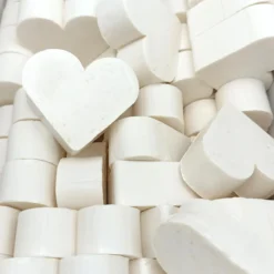 50 Jabones Aromáticos Con Forma De Corazón - Detalle Para Invitados De Eventos - Jabón Glicerina Con Aroma A Coco