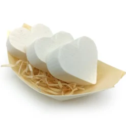 50 Jabones Aromáticos Con Forma De Corazón - Detalle Para Invitados De Eventos - Jabón Glicerina Con Aroma A Coco