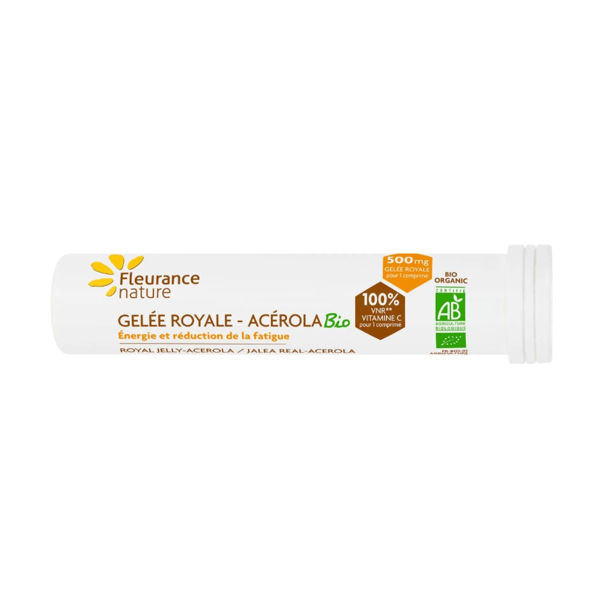 Jalea Real Acerola Eco Fleurance Nature 15 Tabletas Masticables
