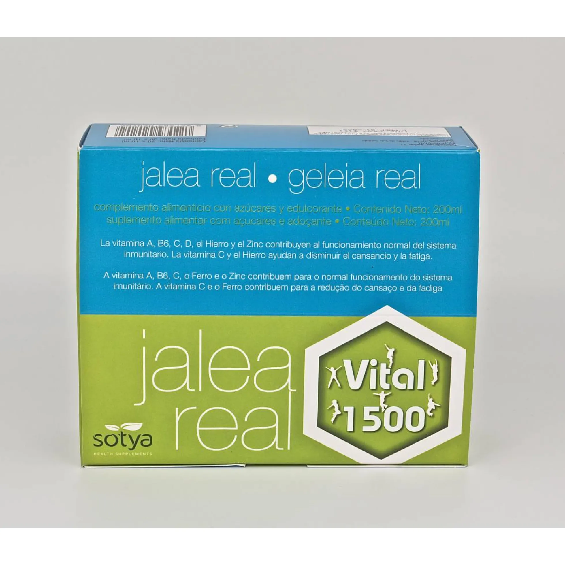 Jalea Real Vital 1500 Sotya 10Ml Ampollas Vidrio 20U