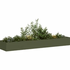 Jardinera Acero Verde Oliva 360x80x40 Cm