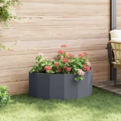 Jardinera Antracita 90 X 45 X 35 Cm Acero