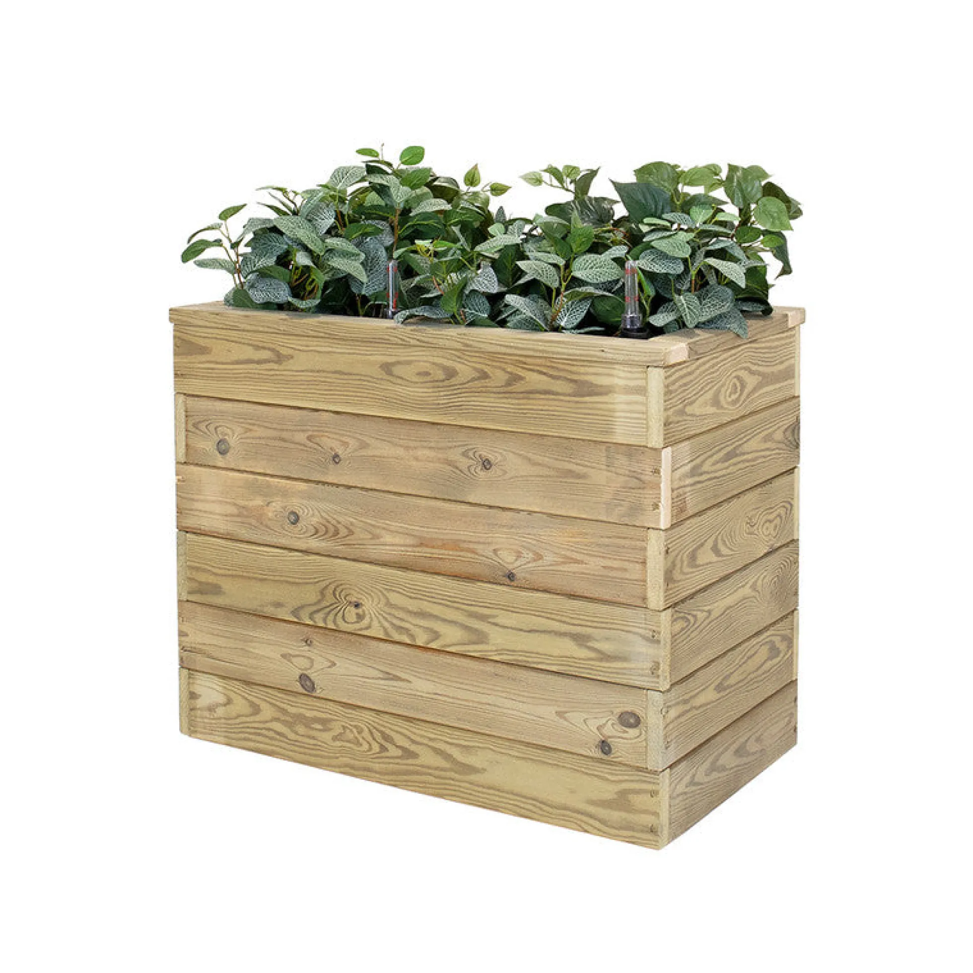 Jardinera De Madera Con Autorriego 75x40x60 Cm Nidum Basic Hortalia