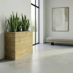 Jardinera De Madera Con Autorriego 86x34x60 Cm Nidum Basic Hortalia